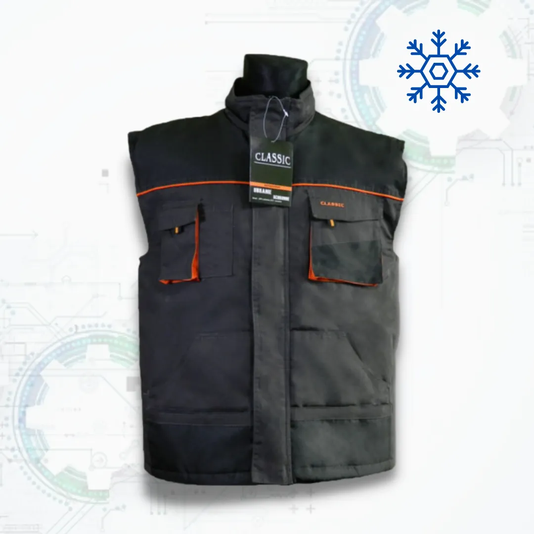 Classic Winter Vest - Téli bélelt Munkavédelmi mellény (D221)