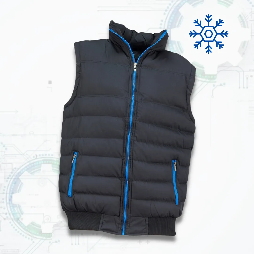 Urgent 1430 Blue Vest - Bélelt téli munkavédelmi mellény (D234)