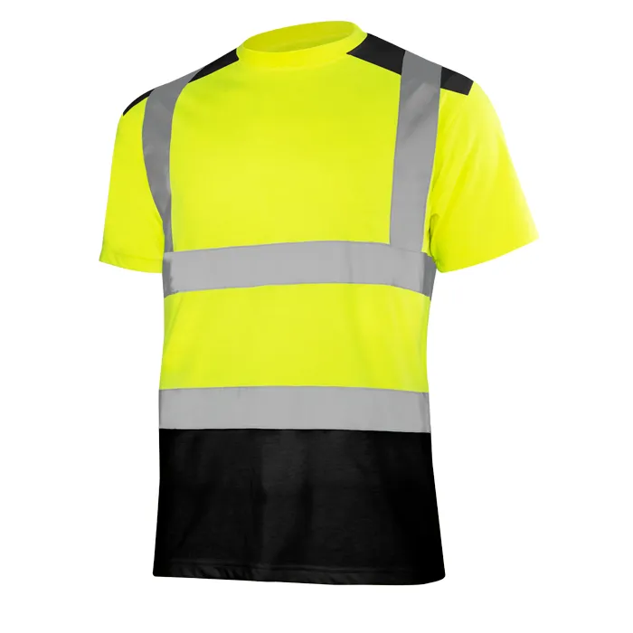 T-REF2 Yellow / Black Jólláthatósági póló (neon sárga)