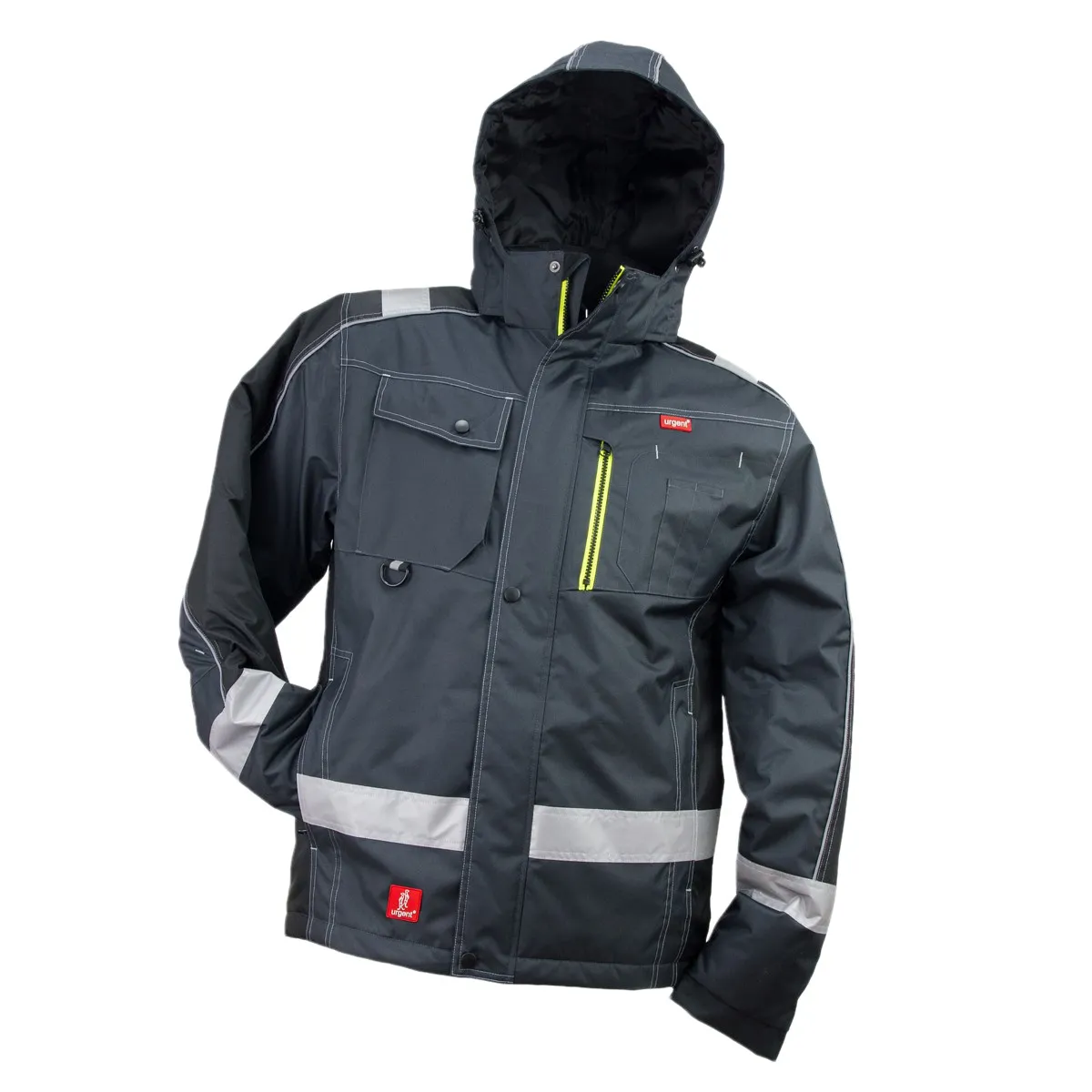  Urgent Y8369 Grey Winter KRT - Téli Munkavédelmi Kabát (D237)