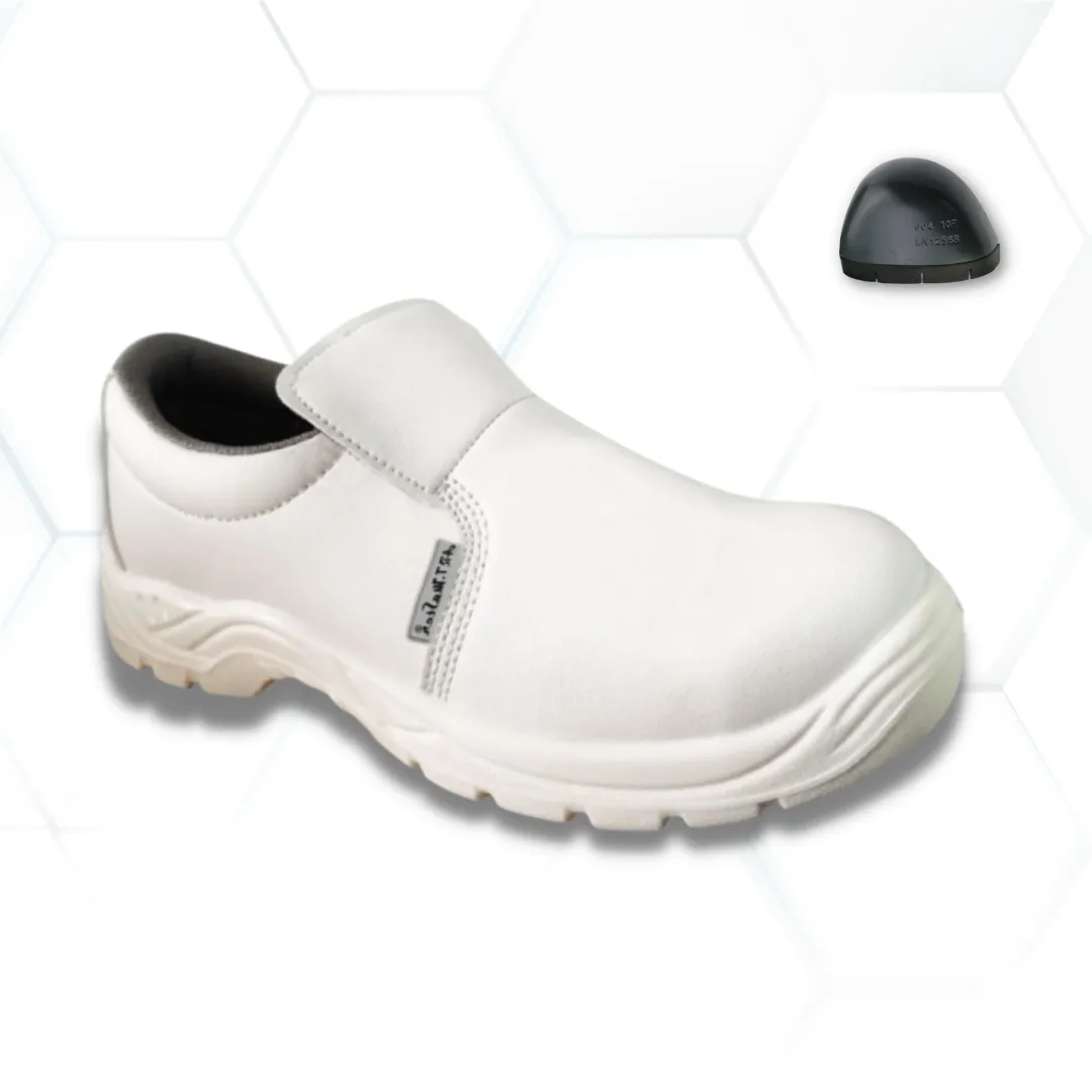 BP White S1 Munkavédelmi Fehér Bebújós cipő (SRC)