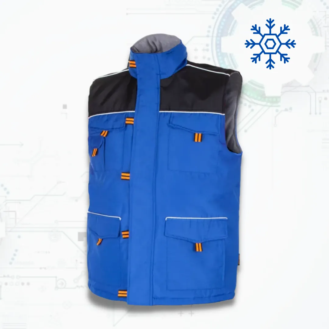 Prof-Top Winter Blue Vest - Bélelt téli munkavédelmi mellény (D221)