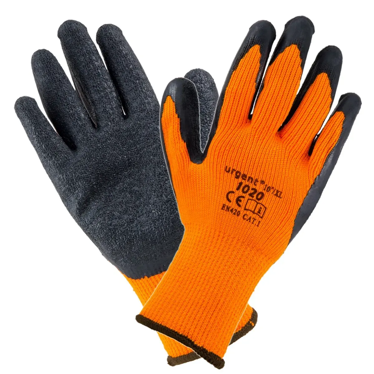 Urgent 1020 Winter Orange Latex mártott Téli Munkavédelmi kesztyű